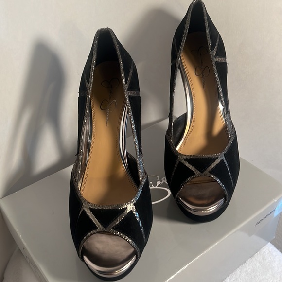 “USED” JESSICA SIMPSON STILETTO HEELS - Picture 6 of 14